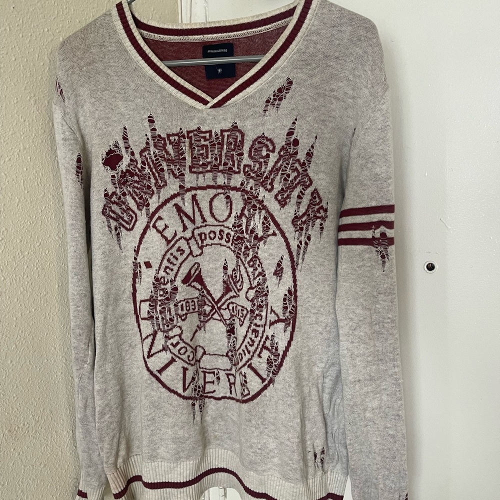 EMO UNIVERSITY MIHARAYASUHIRO SWEATER